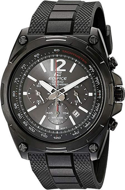 Casio Watchband EFR-545 Black Resin Solar Powered Edifice Strap. W/pins