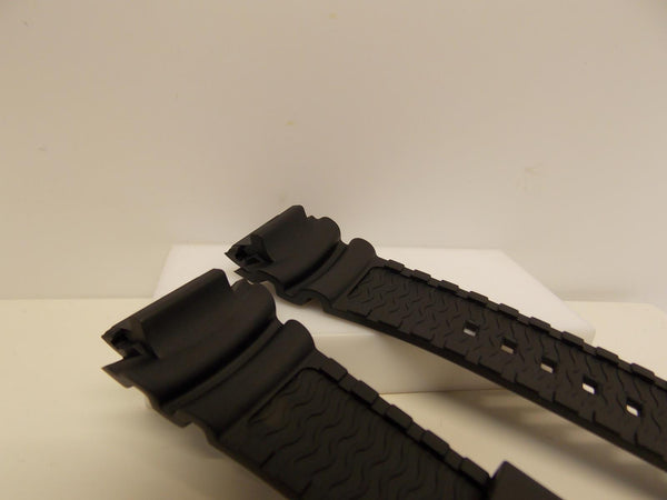 Casio Watchband AMW-710 Black Resin  For Marine Gear. Watchband W/pins