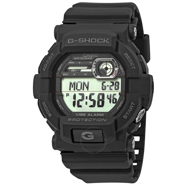 Casio GD-350 -1CR Black G-Shock W/Vibration Alarm.New w/Warranty/Instructions