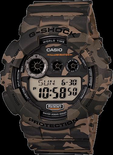 Casio GD-120 CM-5CR. G-Shock Military Camouflage. New. Original Box and Warranty