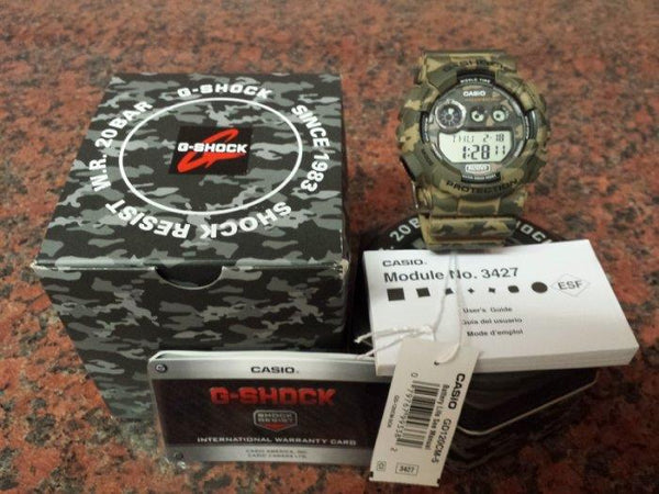 Casio GD-120 CM-5CR. G-Shock Military Camouflage. New. Original Box and Warranty