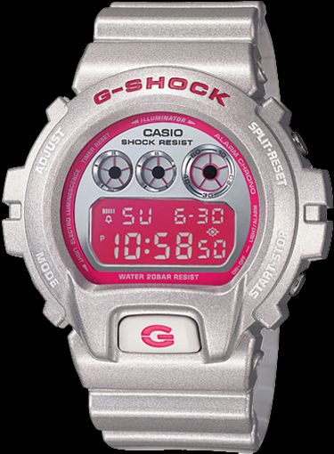 Casio Watch Parts Bezel/Shell DW-6900 CB-8 Silver Color w/ Red/White Letters.