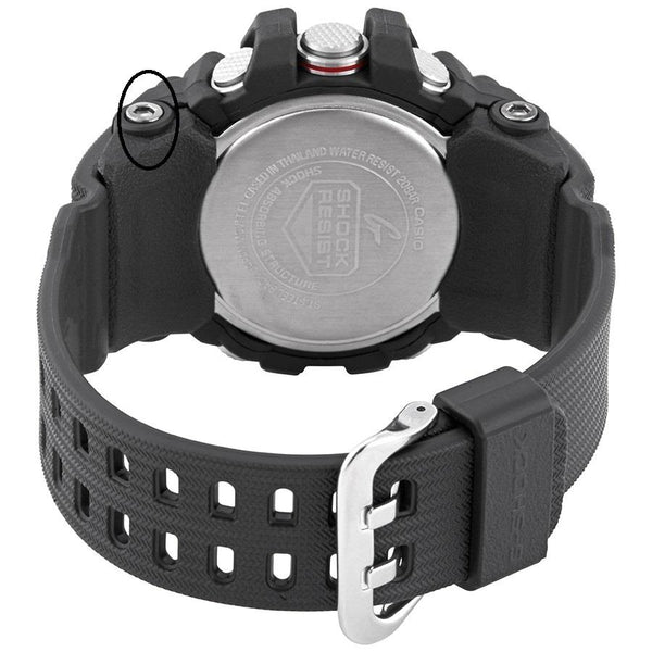 Casio Watch Parts GG-1000 Watchband Attach Hardware (2) Screws + (1) Pin Rod