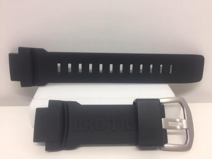 Casio Watchband PRW-3510. Black Silicone Strap for Protrek PRW3510