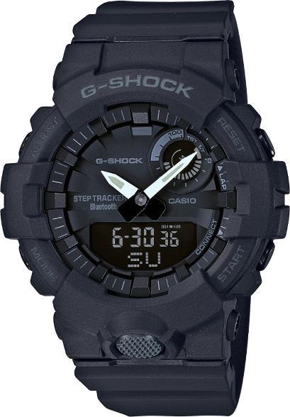 Casio Watchband GBA-800,GBD-800 Black Strap For Steptracker (black nib/tang )