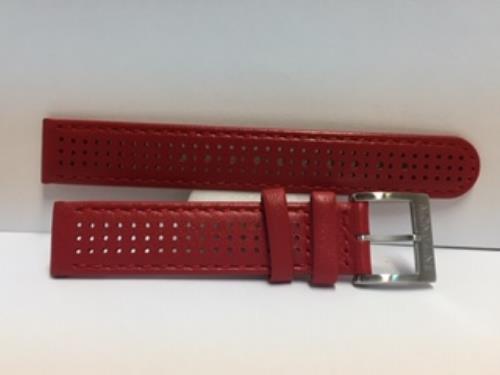 Mondaine Swiss Railways Watchband 16mm Red Perforated Leather #FE3116.30Q.2