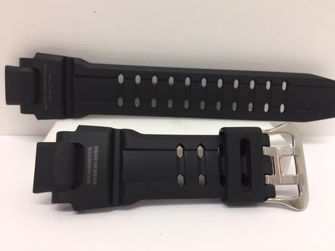 Casio Watchband GA-1100 -RG Black Rubber Strap Red ish Twin Sensor Graphics.