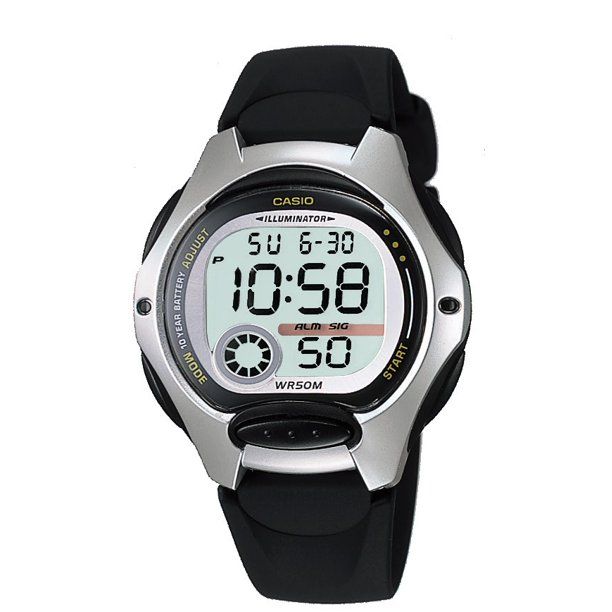 Casio Watchband LW-200 Original Black Resin WR50M Strap