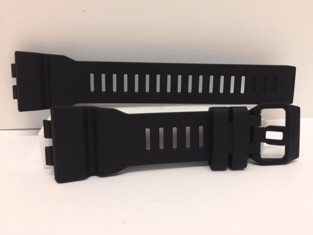 Casio Watchband GBA-800,GBD-800 Black Strap For Steptracker (black nib/tang )