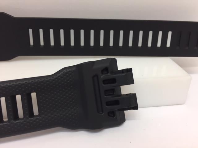 Casio Watchband GBA-800,GBD-800 Black Strap For Steptracker (black nib/tang )
