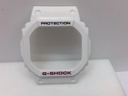 Casio Watch Parts Bezel/Shell GWX-5600 B-7 White With Black and Red Lettering