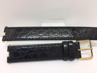 Rado Watchband 08529. 16mm Wide.5mm Notch. Blk Lthr. Original Attaching Hardware