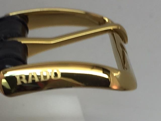 Rado Watchband 08529. 16mm Wide.5mm Notch. Blk Lthr. Original Attaching Hardware