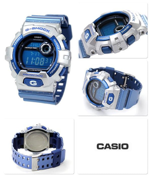 Casio Watchband G-8900 CS-8 Original Blue Rubber G-Shock Strap.