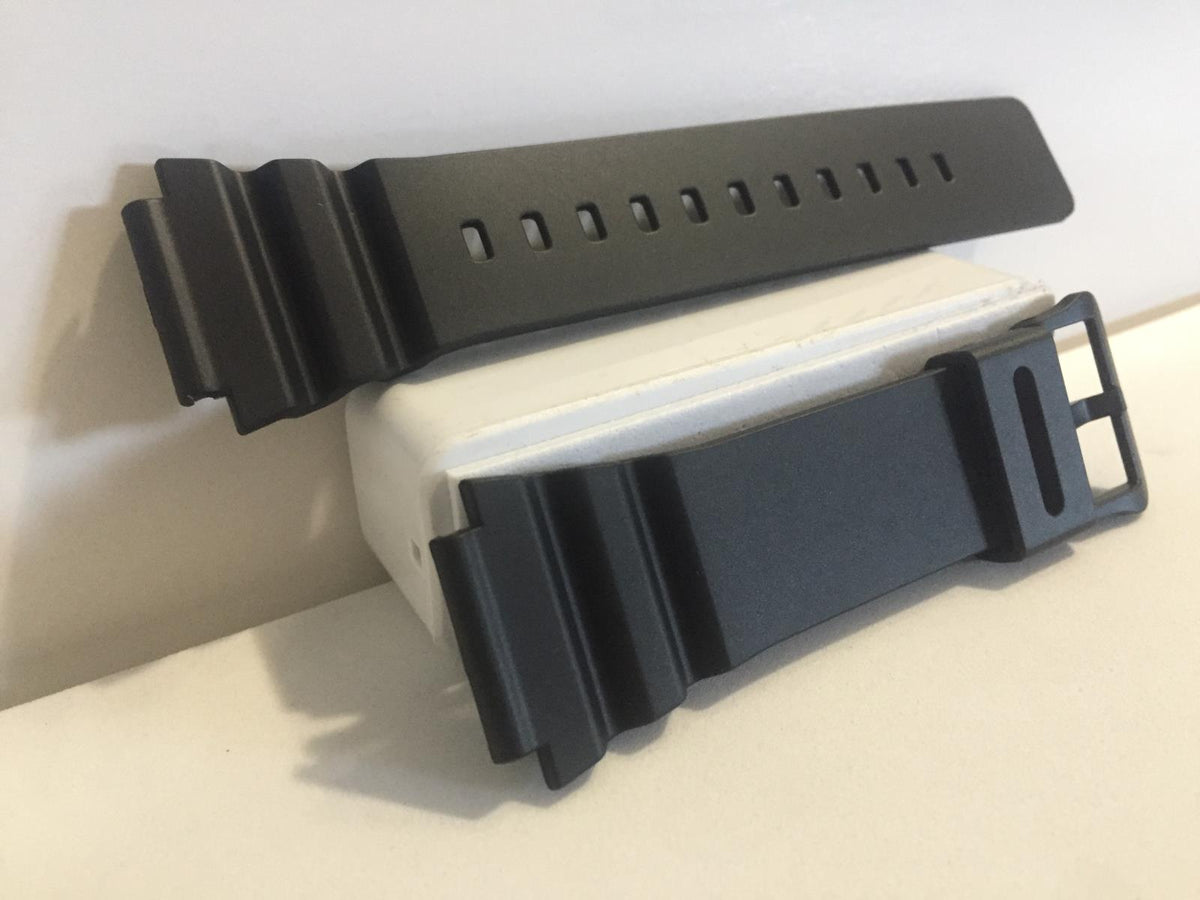 Casio Watchband MRW-210 Original Black Resin Strap. Watchband