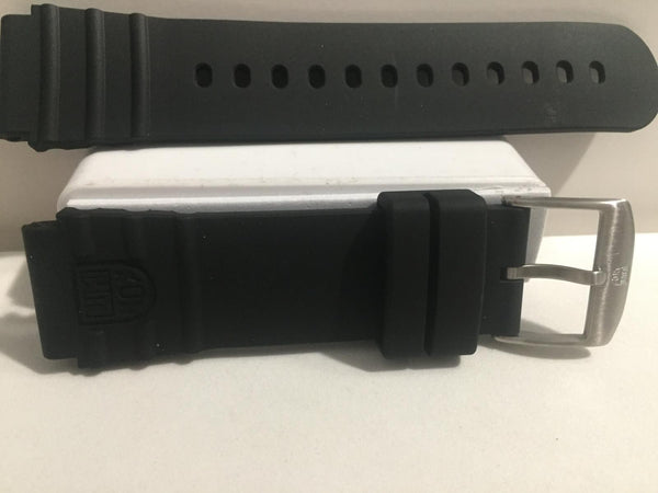 Luminox Band/Strap Rubber Navy Seals 0320  22mm Wide. Black Genuine Replacement