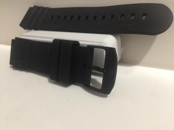 Luminox Band/Strap Rubber Navy Seals 0320  22mm Wide. Black Genuine Replacement