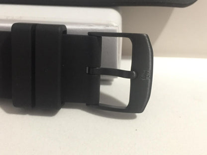 Luminox Band/Strap Rubber Navy Seals 0321 22mm Wide w/Black Steel Logo Buckle