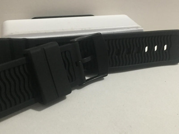 Luminox Band/Strap Rubber Navy Seals 0320  22mm Wide. Black Genuine Replacement