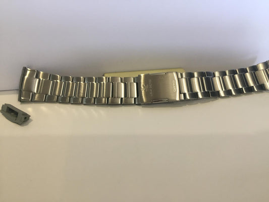 Casio Watchband WVA-470 D Bracelet W/Attaching Pins/End Piece.All Steel Band