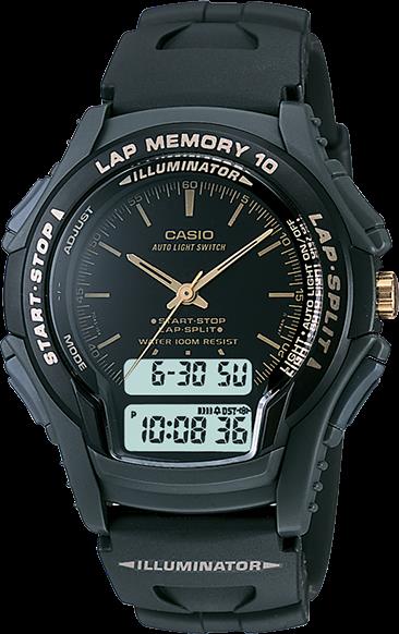 Casio Watchband WS-300 Original Strap for Lap Memory 10 Iluminator. Black