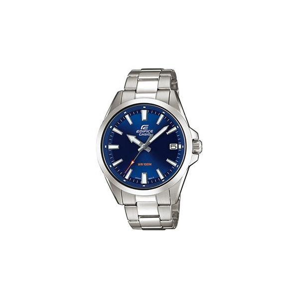 Casio Edifice EFV-100 d-2avcr.All Steel Glass Crystal 100m Water Tight Blue Dial