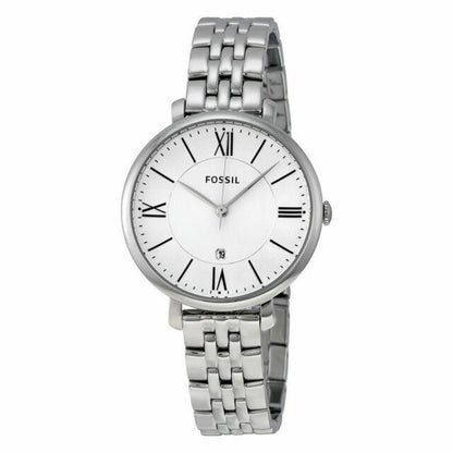 Fossil Jacqueline Silver Dial Stainless Steel Ladies Watch ES3433