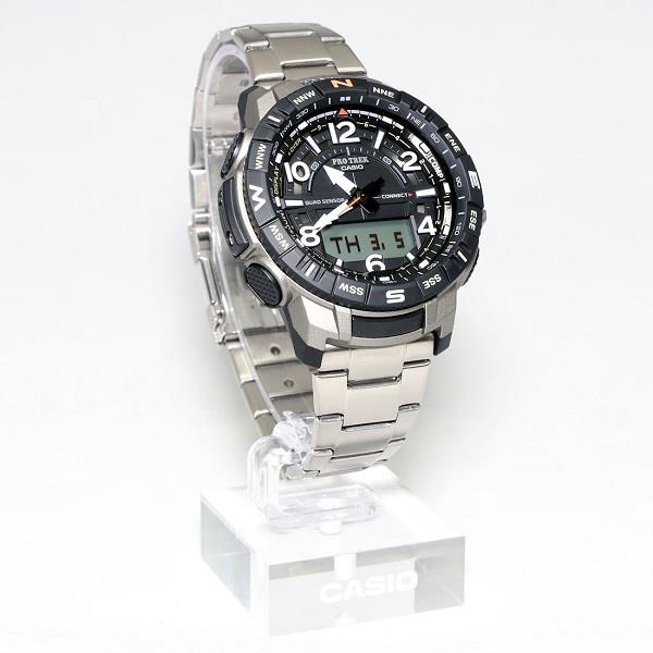 Casio PRO TREK PRT-B50 T-7.Quad Sensor:Therm/Alt Bar/Compass/StepCounter.W/BluTh