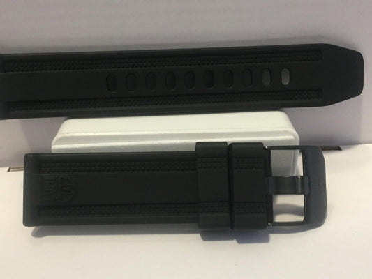 Luminox Watchband ANU 4220,4420 Series.Black Band/Buckle. Genuine Rubber 23mm