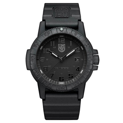 Luminox Watchband Sea Turtle Series 0300. 19MM Black Resin Mens Logo Strap