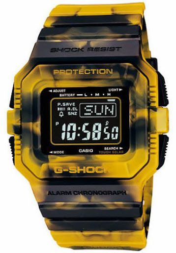 Casio Parts Bezel/Shell G-5500 JC-9 Camouflage Blended Yellow/Black.