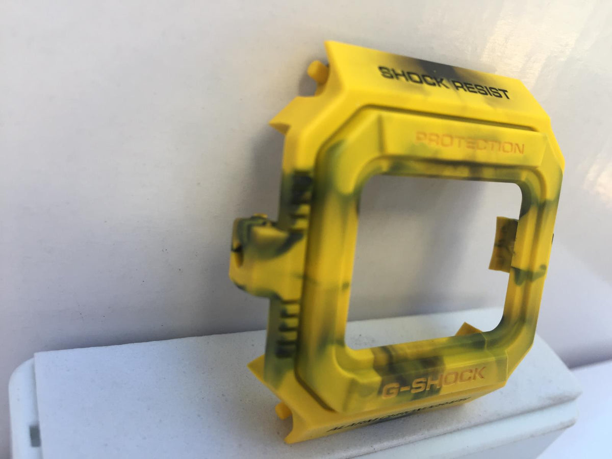Casio Parts Bezel/Shell G-5500 JC-9 Camouflage Blended Yellow/Black.