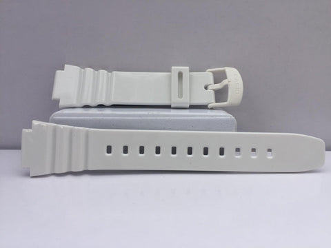 Casio Watchband W-214 Glossy White Original Strap for W-214HC-7A