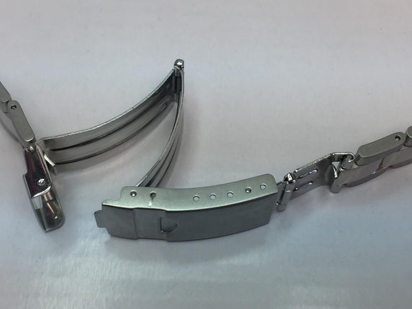 Swiss Army Watchband Original Officers Men's Steel Bracelet 19mm Curved End Caps