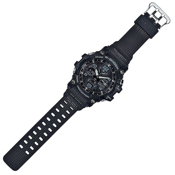 Casio Watchband GWG-100 -1A. Original Blk Resin "Mud Resist Multi Band 6" Strap