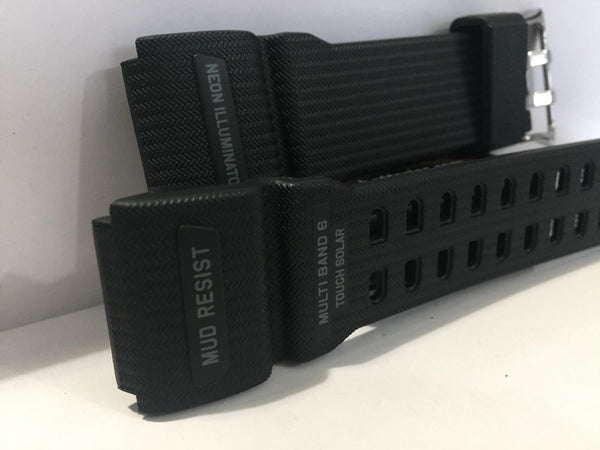 Casio Watchband GWG-100 -1A. Original Blk Resin "Mud Resist Multi Band 6" Strap