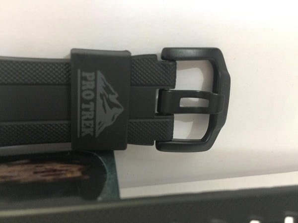 Casio Watchband PRG-110 Y,PRW-1300Y Original ProTrek Tough Solar Black Strap