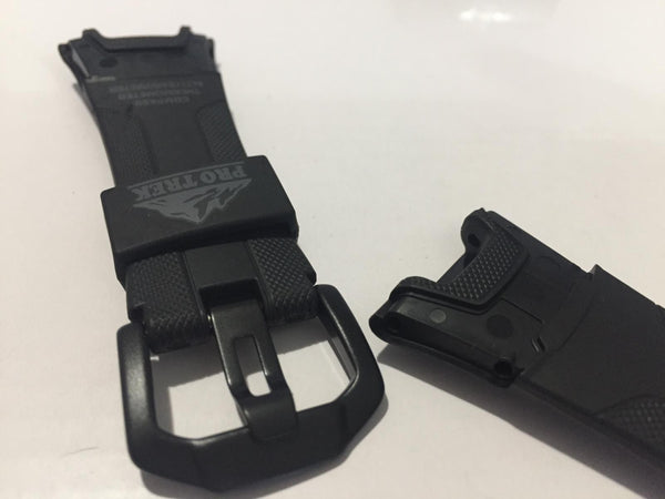 Casio Watchband PRG-110 Y,PRW-1300Y Original ProTrek Tough Solar Black Strap