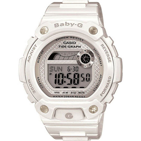 Casio Watchband BGD-120 -7 , BLX-100-7 Original Baby G Shiny White Strap