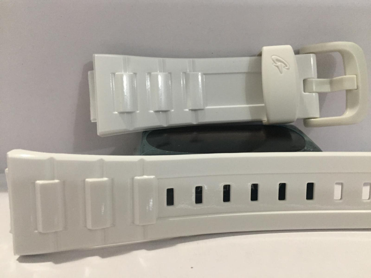 Casio Watchband BGD-120 -7, BLX-100-7 Original Baby-G Shiny White Strap