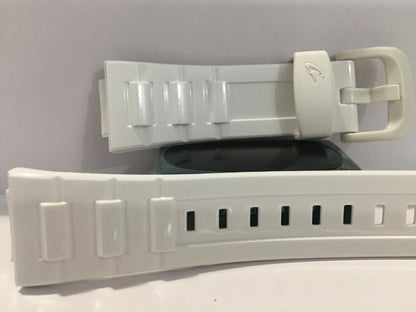 Casio Watchband BGD-120 -7, BLX-100-7 Original Baby-G Shiny White Strap
