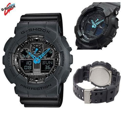 Casio Watchband GA-100 C-8, GA-110 TS Original G Shock. Dark Matte Gray Strap