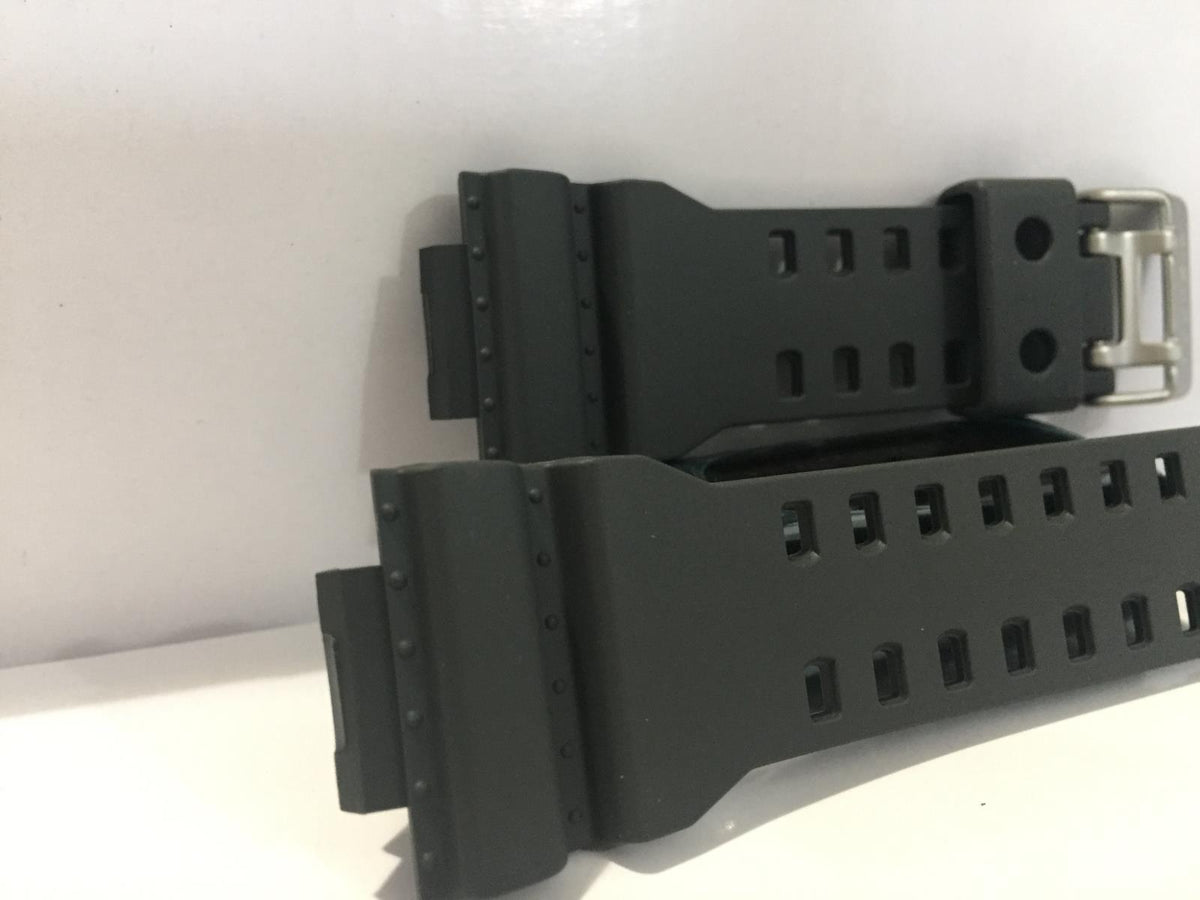 Casio Watchband GA-100 C-8, GA-110 TS Original G Shock. Dark Matte Gray Strap
