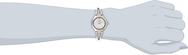 Pulsar WristWatch Ladies Two Tone Fashion Bracelet w/Crystal Bezels.Retail $155.