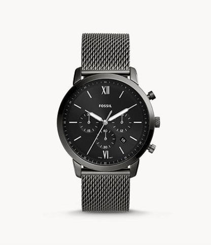 Fossil Chronograph Watch FS5699 Mens Stainless Steel Smoke Band/Case