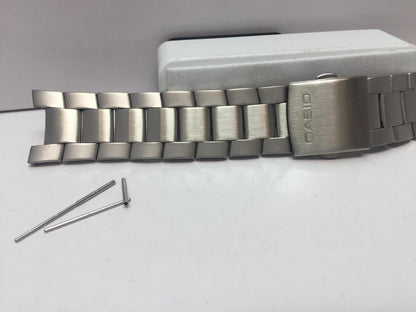 Casio Watchband Bracelet EF-105 w/Attaching pins and tubes. Stainless Steel.