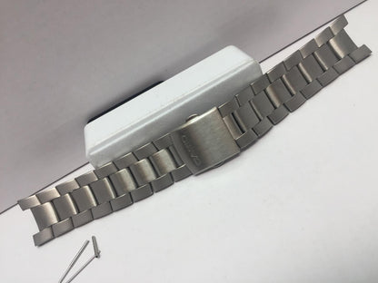Casio Watchband Bracelet EF-105 w/Attaching pins and tubes. Stainless Steel.