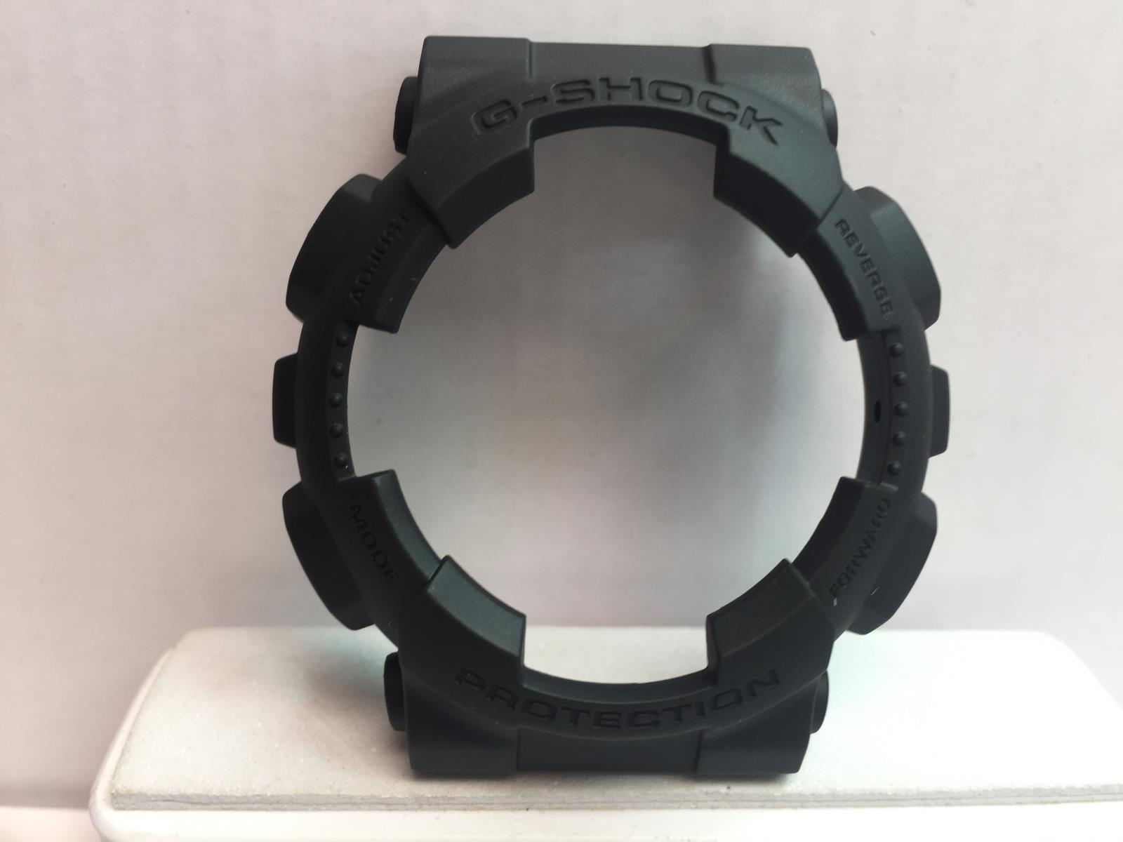 Casio Watch Parts All Black Original Bezel/Shell For: GA-100, GA-110, GD-120
