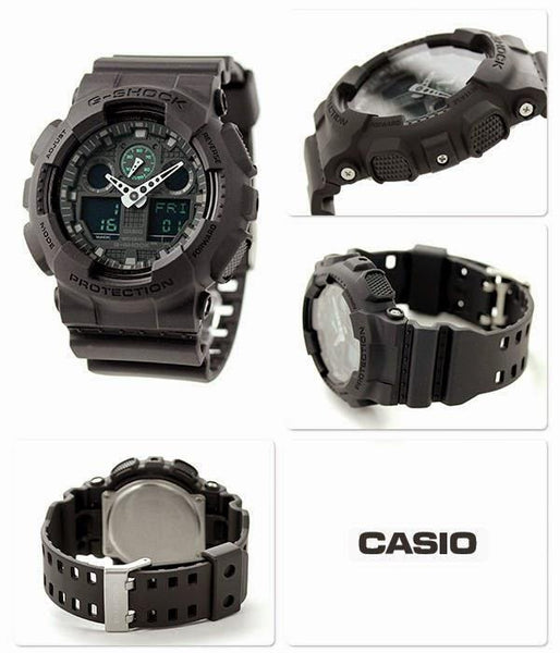 Casio Watch Parts All Black Original Bezel/Shell For: GA-100, GA-110, GD-120