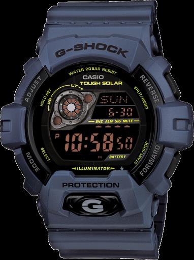 Casio Watch Parts Blue w/Black Letters Original Bezel/Shell For:GR-8900, GW-8900